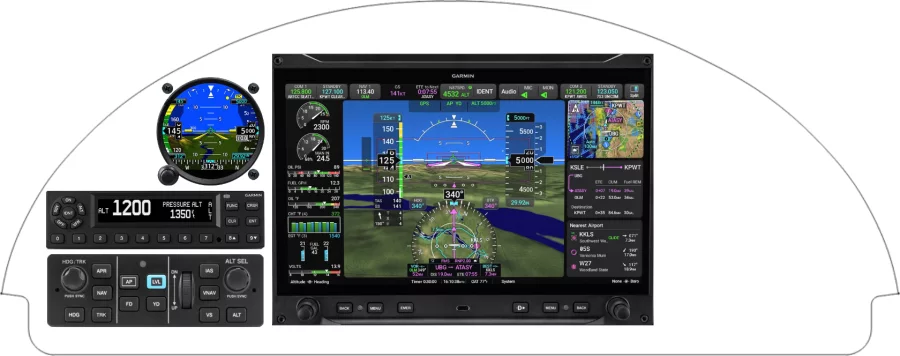 An Van's Aircraft RV-4 instrument panel design