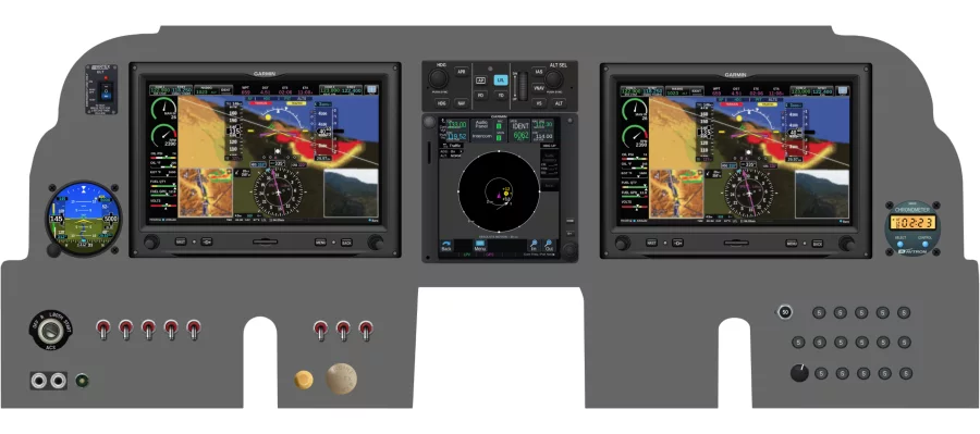 Beechcraft CE23 / CE24 / A23 instrument panel design