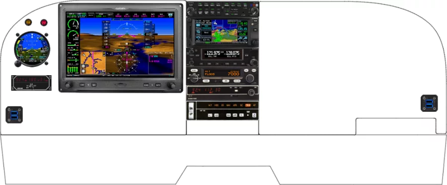 A Cessna 182P, Q, R, R182, TR182 instrument panel design