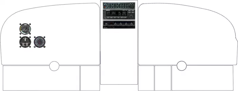 A Cessna 337 Skymaster instrument panel design
