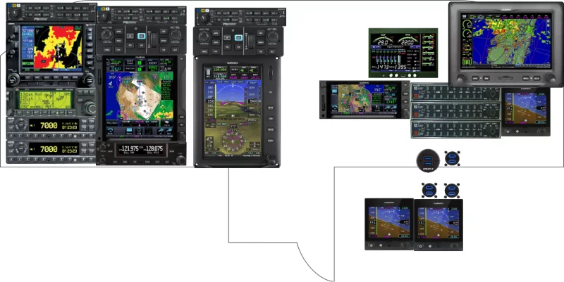 A Glasair Aviation Glasair III instrument panel design