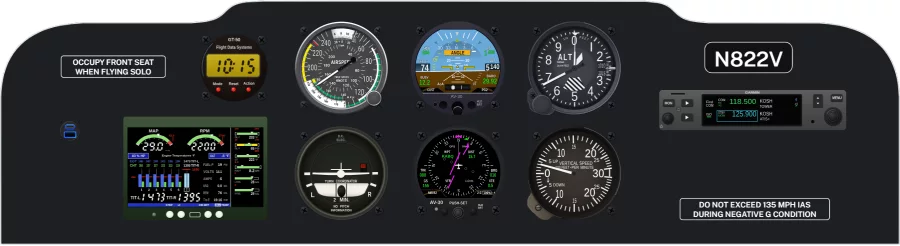 American Champion Citabria instrument panel design