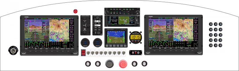 A Murphy Aircraft Super Rebel instrument panel design