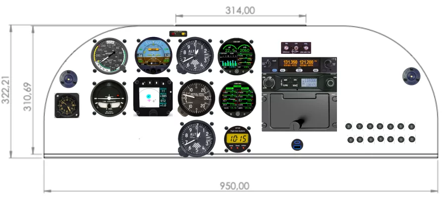 Robin DR400/180 panel design
