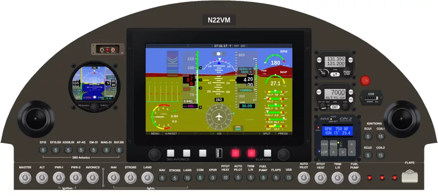 Van's Aircraft RV-4 instrument panel design