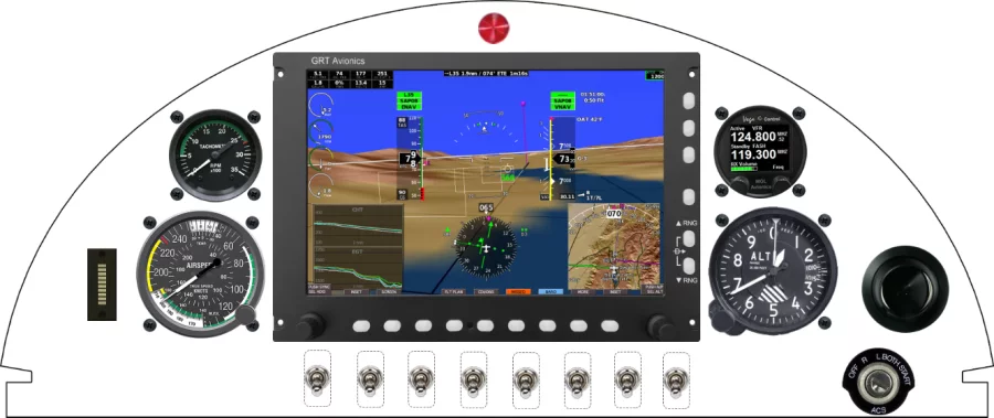 An Van's Aircraft RV-3 instrument panel design