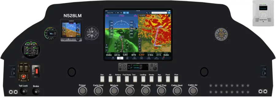 Helio Aircraft Company Courier H-295 1400 instrument panel design