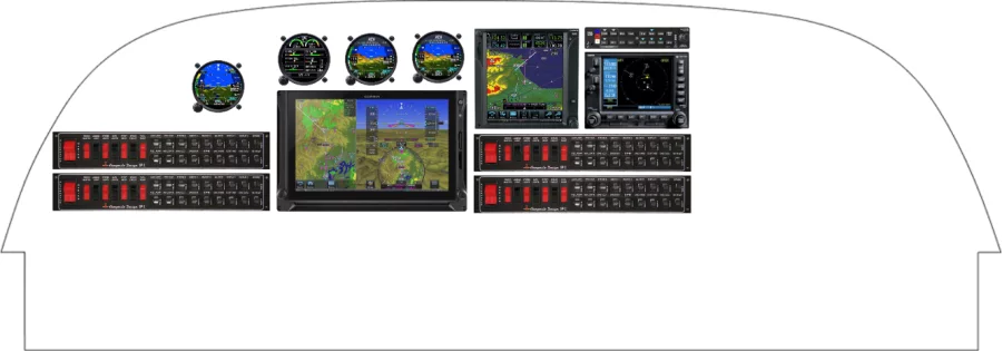 A Cessna 208 instrument panel design
