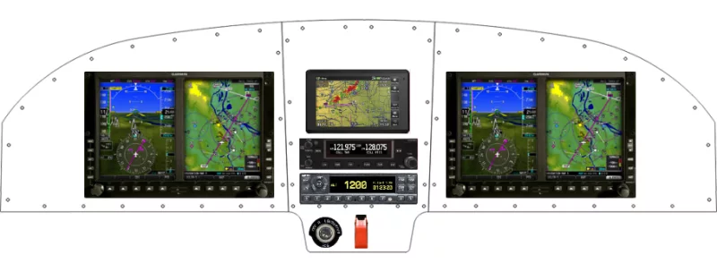 An Van's Aircraft RV-12 instrument panel design