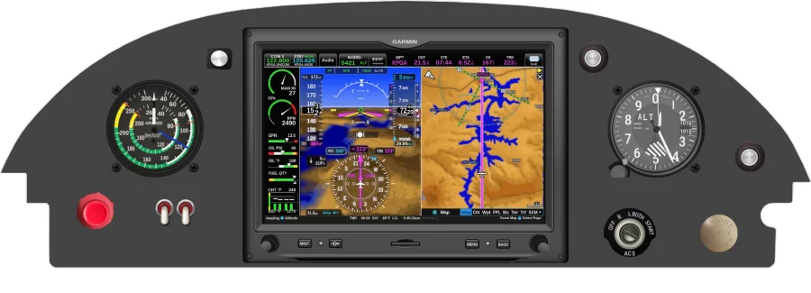 Piper Aircraft PA-18 instrument panel design