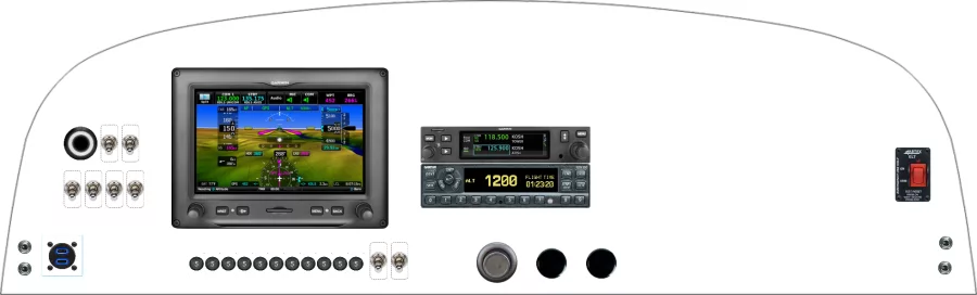 A Kitfox Aircraft Model 5/7 instrument panel design