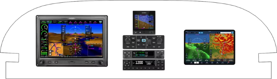 An Van's Aircraft RV-6 instrument panel design