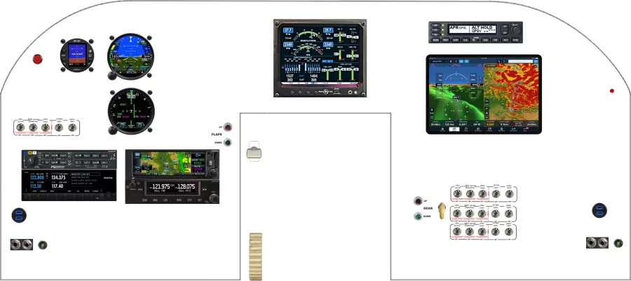 BE95 Travel Air panel design