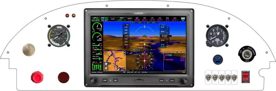 Piper Aircraft PA-18 instrument panel design