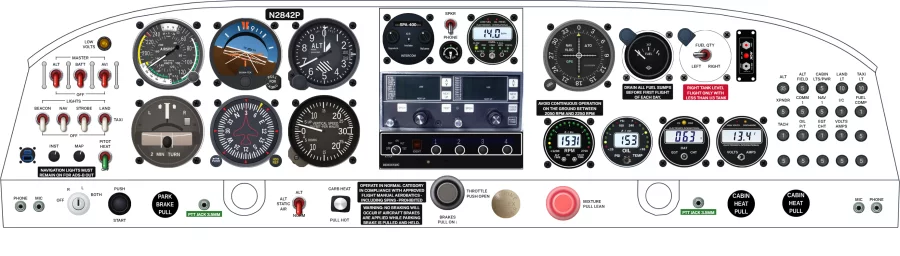 Piper Aircraft PA-20/22 instrument panel design