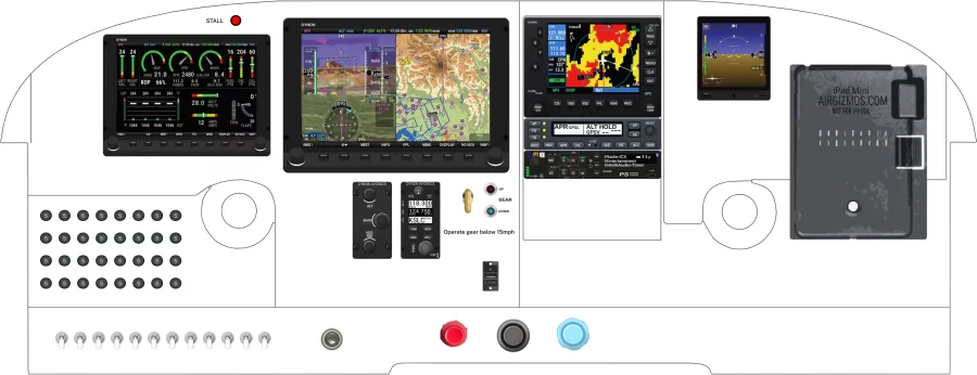 Piper Aircraft PA-24 instrument panel design
