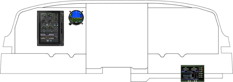 A Piper Aircraft PA-30 instrument panel design