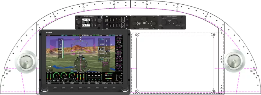 An Van's Aircraft RV-8/8A instrument panel design