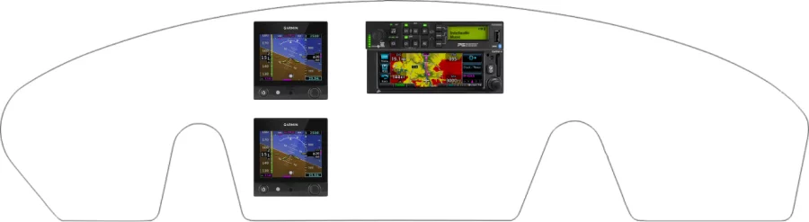 A Cessna 170B instrument panel design