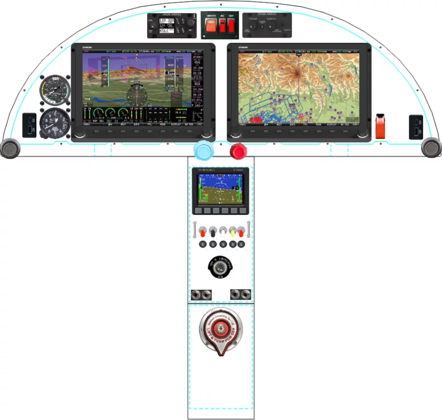 A Zenith Aircraft Company STOL CH 750 instrument panel design