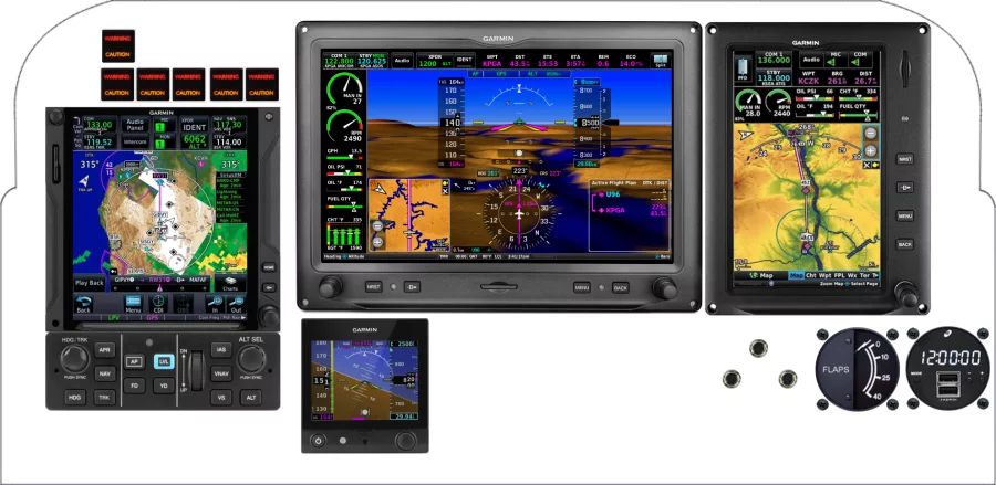 A Beechcraft T-34 instrument panel design