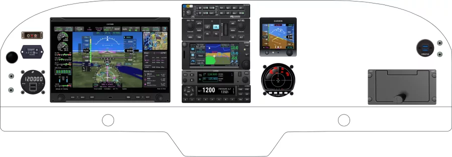 Grumman Aviation AA-5 instrument panel design