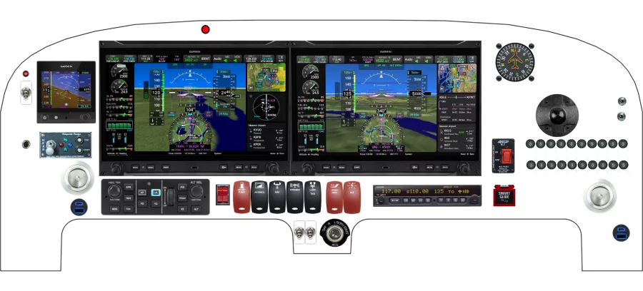 Velocity Aircraft Velocity instrument panel design